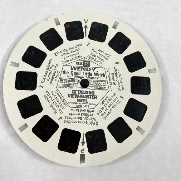 Talking View-Master Caspers Ghostland Wendy Good Witch 2 Reel Set Missing Reel 1 - Picture 3 of 10